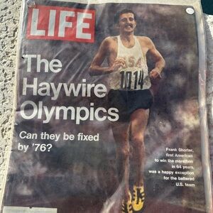 Frank Shorter Vintage LIFE Magazine - The Haywire Olympics Cover